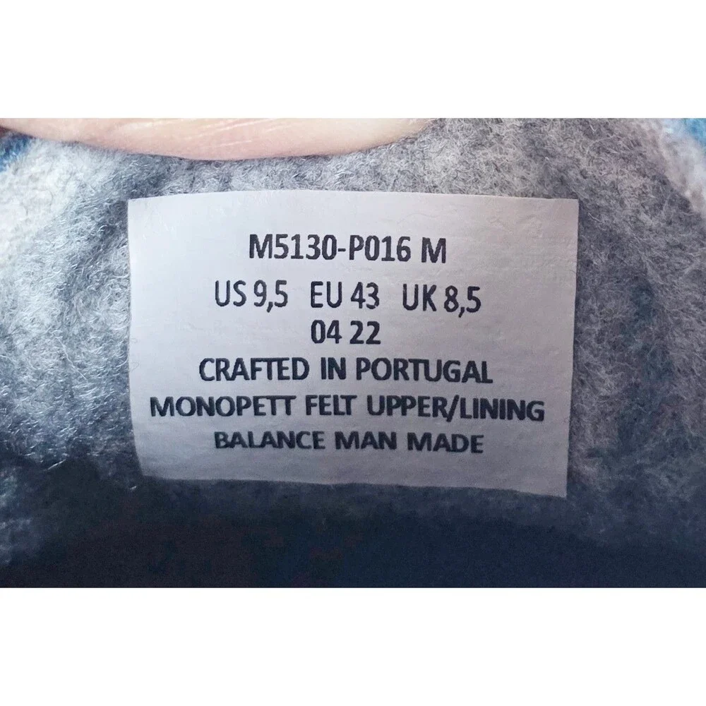 SAMUEL HUBBARD Spring Back Slippers Royal Blue 9.5 43 Monopett Felt Comfort - Picture 11 of 16